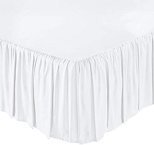 KP posteljina ruffled suknja sa Split Corners Queen Veličina platforme prašine ruffle sakupljena posteljina
