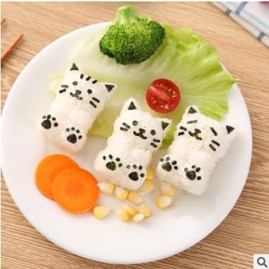 Julyupoli Rice Ball Blup za djecu Onigiri kalup, slatke mačke životinje suši kalup crtani crtani couty rice kuglični