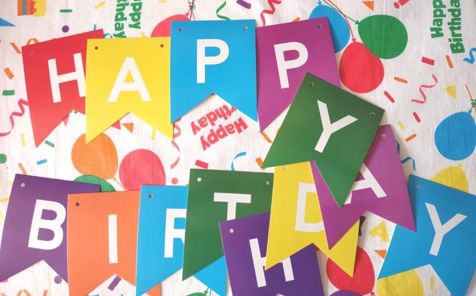 Sadnice za stolnjak za sadnice Sretan rođendan Confetti i balon kolekcija -