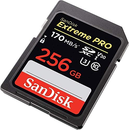 SanDisk 256GB Extreme Pro SD kartica SDXC UHS-I kartica za Sony Alpha A7c, a6600, a6100, A6400 Kamera
