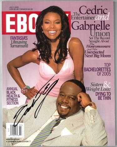 Gabrielle Union potpisao Ebony Full Magazine jul 2005 Cover wear - aa38240 - JSA Certified - filmski časopisi