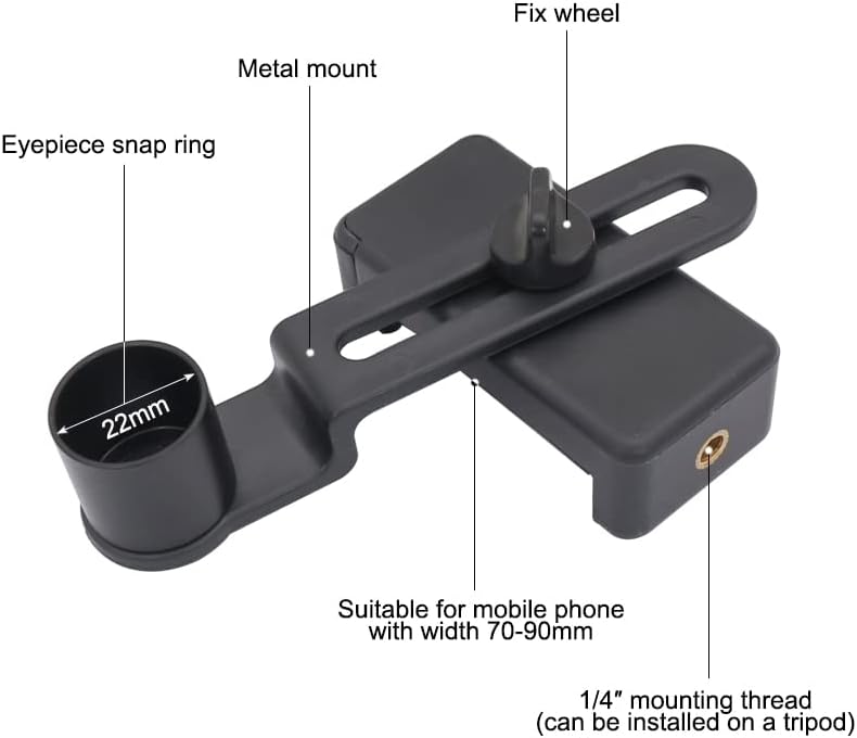 Lab Microscope Accessories mikroskop Telefon Clip-montažu prečnika 20mm mobilni telefon Clip prijenosni