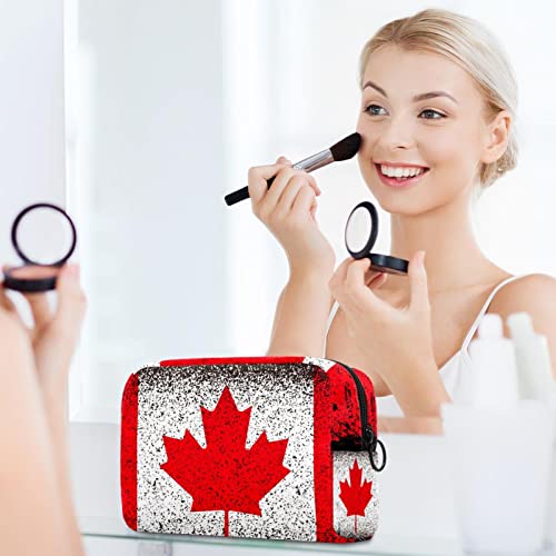 Kanada zastava Crveni javorov list Mala vreća za šminku za torbicu Travel Kozmetička torba Portable