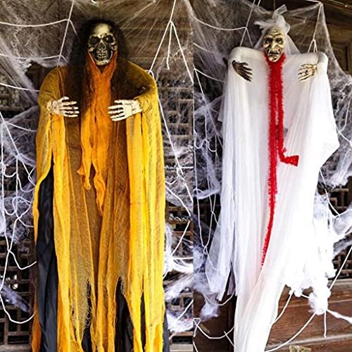 Krakore za Halloween Horror užaren zvuk viseći duhovni par skeletni ukras, ukleti karneval
