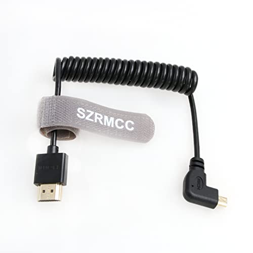 SZRMCC 8K Micro HDMI do HDMI kabla 90 stupnjeva Micro HDMI muški ekstender kratki kabel za Canon EOS M5