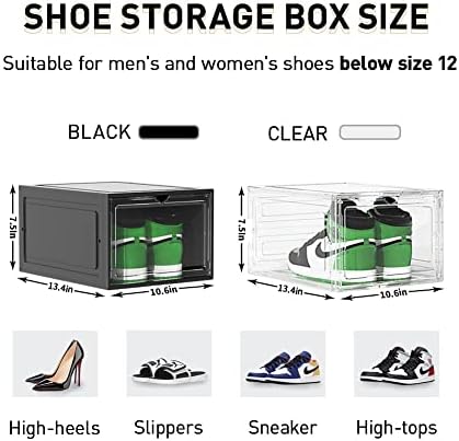 OKR kutija za odlaganje cipela, 8 paketa Clear Plastični slaganji, organizator sa magnetnim