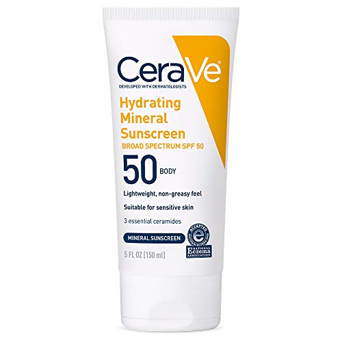 CeraVe Mineralna krema za sunčanje SPF 50 / krema za sunčanje za tijelo sa cinkovim oksidom