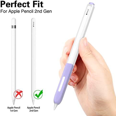 Joosko olovka Kompatibilna sa jabukom Olovkom 2. generacije pokrovna rukava, silikonski prozirni duoton, [sa