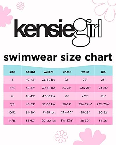 KENSIE girl girls kupaći kostim-UPF 50+ brzo sušenje 2-dijelnog Tankini Bikini kupaćeg kostima