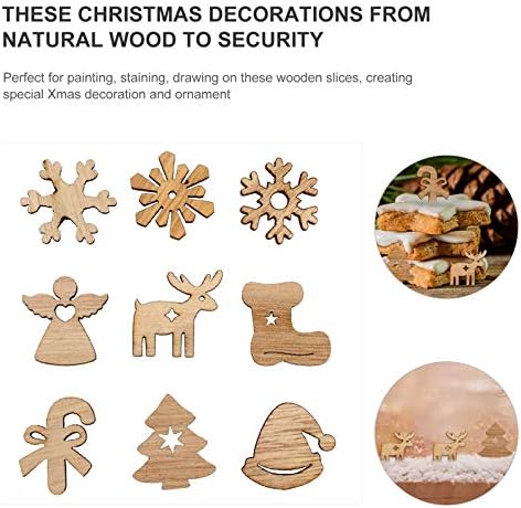 TOYANDONA jaslice dekoracije 100kom Božić drvo izrez ukrasi pahuljice sob Drvo Angel Drvo oznake Božić