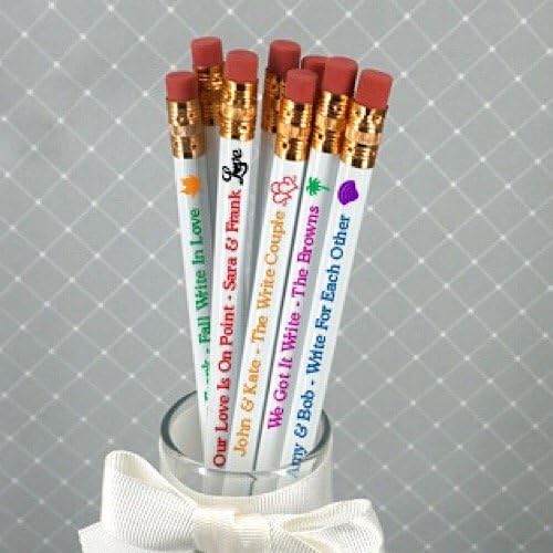 Set od 24 personalizirane vjenčane olovke favorizira se - bijelo