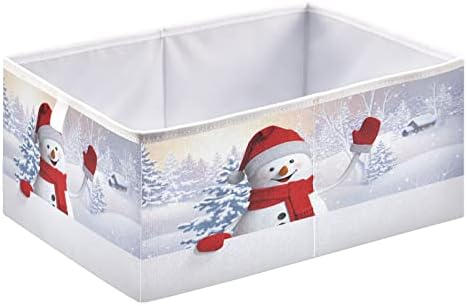 Kigai Božićni snjegovički kocke za pohranu bin, velika sklopiva korpa za organizator za igračke, police,
