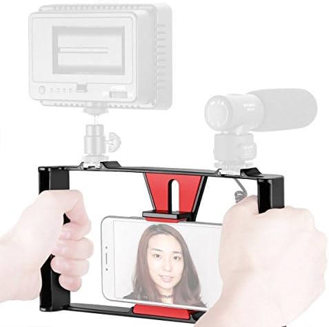 FocusFoto Smartphone video Rig Kamera kavez nosač držač stabilizator ručka za držanje za 4~7 inčni mobilni