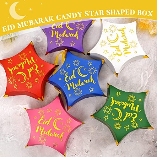 36 kom Eid Mubarak bombona u obliku ramadanske kutije muslimanske ramazan poklon torbe Eid Mubarak Party favorts