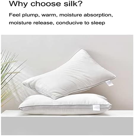 N / A Svileni jastuci za spavanje 48 * 74cm Prirodni svileni punjenje jacquard mekane posteljine