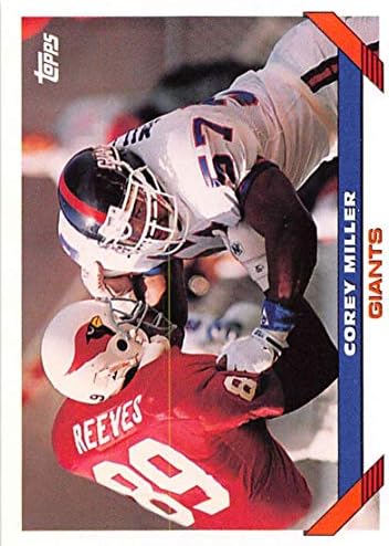 1993 FAPPS Fudbal 353 Corey Miller New York Giants Službena NFL trgovačka kartica iz kompanije