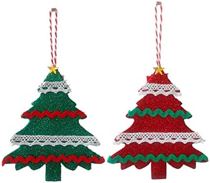 Novi božićni ukrasi ručno tkani kreativno božićno drvce visi božićni ukrasi Jednostavni obrt