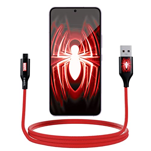 Ijoy Marvel Spiderman 3ft USB A do USB C kabla - pleteni kabel za punjenje za Android, MacBook,