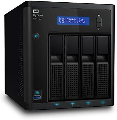 WD 40TB My Cloud Pro serija PR4100 priključena mreža-NAS-WDBNFA0400KBK-NESN