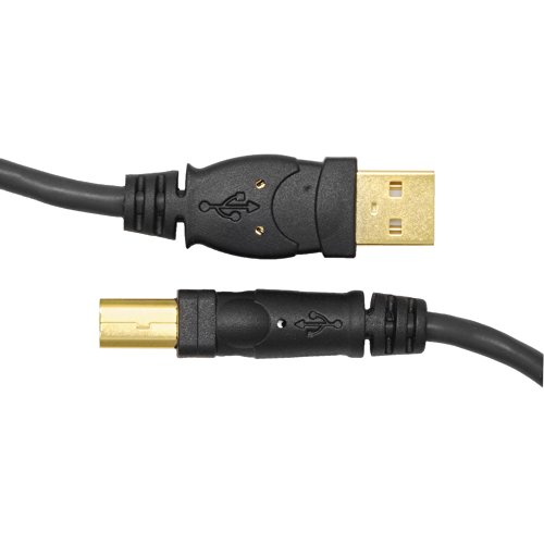 Mediabridge USB 2.0-A muški do B muški kabl - Brza brzina sa pozlaćenim konektorima-Crna