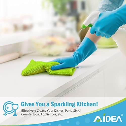 AIDEA krpe za čišćenje mikrovlakanja-12PK, mekša visoko upijajuća, besplatna linija za kuću, kuhinju,
