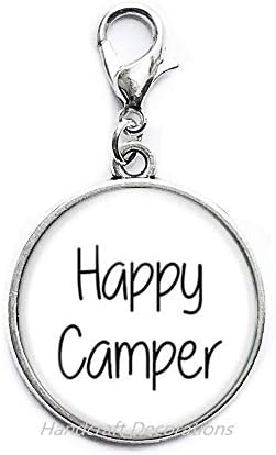 HandcraftSecorations Happy Camper patentni patentni patentni kamper CAMPER-CAMPER LOBSTER CLASP-Happy Camper