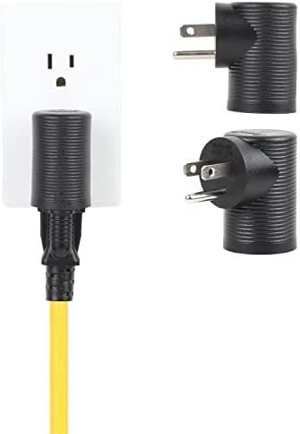 Nema 5-15R do 5-15P pravi ugaoni adapter za pravilan kut, desni ugao USA 3-PRONG muški-ženski adapter, ugao