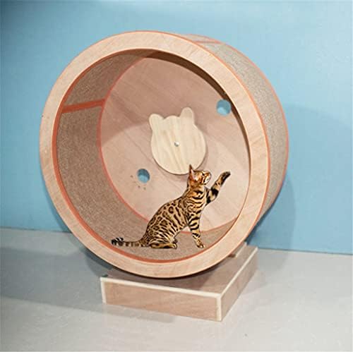 SCDZS mačke penjački okvir mačke od punog drveta Scratch traka za grebanje točak za mačke sportske igračke