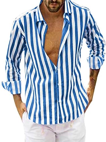 Peqaq košulja za muškarce posteljina s dugim rukavima Redovna bluza Slatke majice Ljeto