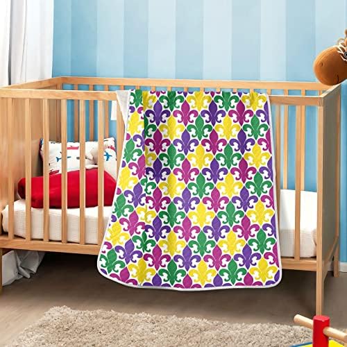 Swaddle pokriva za kamenu za dojenčad, primanje pokrivača, lagane meke prekrivač za krevetić, kolica, rabljevine