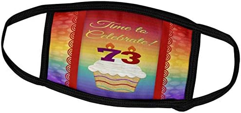 3Droza Bordery Rođendan za rođendan - Cupcake, broj svijeća, vrijeme, slavite 73 godine pozivnicu