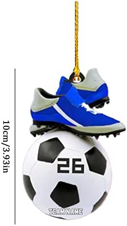 Akrilni personalizirani božićni ukrasi za nogometne igrače i ljubitelje fudbalskog ljubitelja proizvoda za