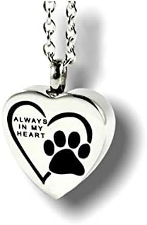 FIKA uvek u mom srcu Kućni pas mačka kremacija pepeo sećanje Urn privjesak ogrlica Nakit komplet za punjenje uključen