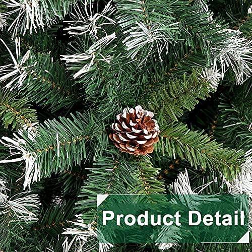 NBLD Božićno stablo Umjetno božićno stablo je paljeno snijeg božićno drvce sa božićnim ukrasima od bora