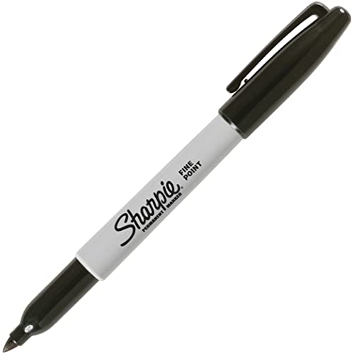 Sharpee Stalni markeri, fina tačka, crna, 12 brojeva
