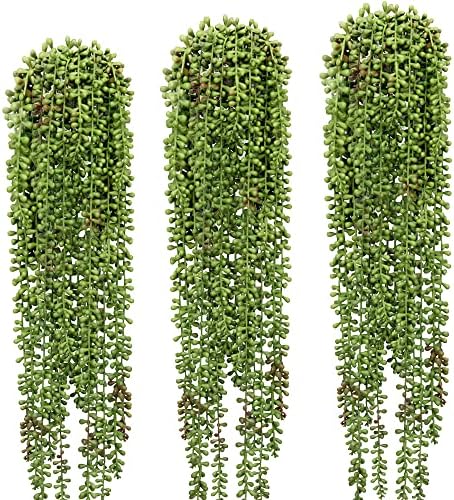 3 kom niza bisera biljnih veštačkih visećih postrojenja za sukulente za kućni vrtni dekor