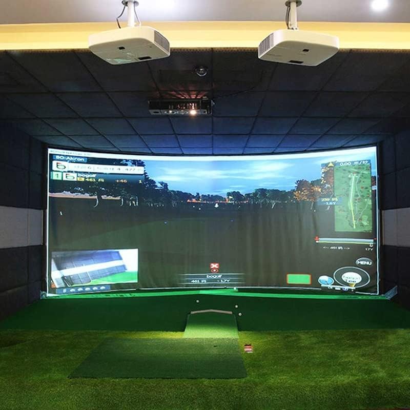Ldchnh golf Ball Simulator Impact Display projekcijski ekran u zatvorenom bijelom tkaninom materijal
