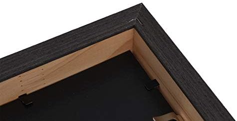 AddGrace Crni okviri za slike od punog drveta 4x6 za prikaz i kačenje na stolu
