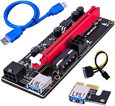 Konektori PCI-e PCIe RISER 009S Express 60cm 1x 4x 8x 16x Extender PCI E USB Riser 006C Dual 6pin adapterska
