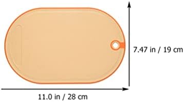 Hemoton Multi Tool Plastična ploča za sečenje ovalna ploča za seckanje kuhinjska ploča za rezance