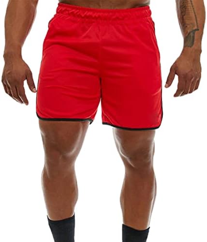 HDDK muški kratke hlače Ljeto 5 inča Atletičke bodybuilding kratke hlače Stripe Split Stretch trening