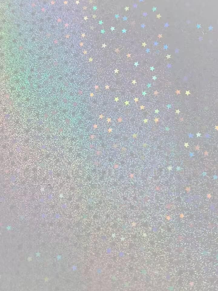 Bleidruck 25 Listova Sand Stars Holografski Papir Za Naljepnice A4 Veličina Glitter Clear Holografski Prekrivač