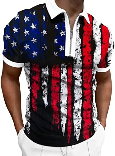 Muške američke zastave polo majice Patriotic 4. srpnja T-majice Ljeto casual 3d print kratkih rukava