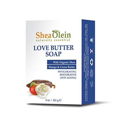 SheaOlein Love puter sapun Bar sa Shea, Mango & kakao puter | organski & prirodni | terapeutski razred