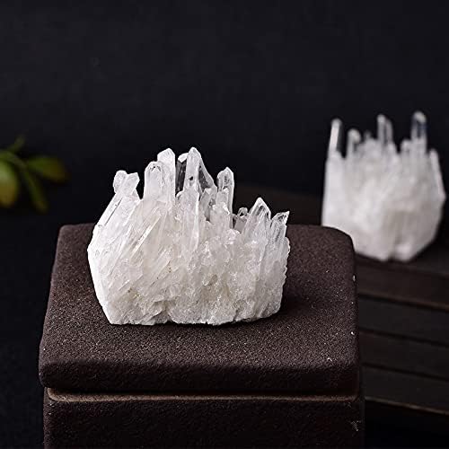 Ruitaiqin Shitu 1pc Naturalni kristalni klaster sirovo kvarc bijeli reiki ljekovito kamenje Kristalno point uzorak kućni ukras sirovi kristali minerali ylsh107