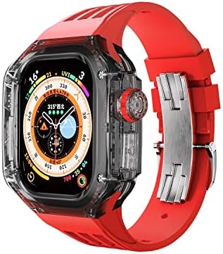 Eksil 49mm ultra bend modifikacijski komplet za Apple Watch Ultra 49mmtransparent luksuzni trend mod + kaiš