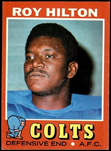 1971 TOPPS 221 Roy Hilton Baltimore Colts Vg / Ex + Colts Jackson St