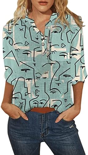 Grafički Printing bluza Summer Tops Workout Tops Atletski tenkovi Casual labave tunike O vrat T Shirt za žene
