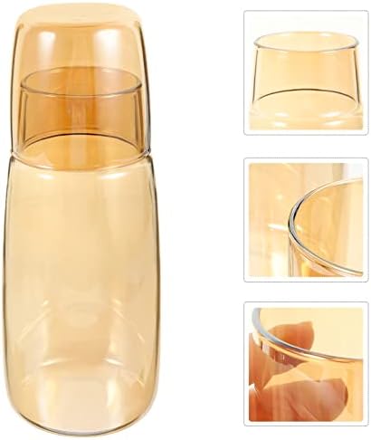 Upkoch Staklene boce za staklenu vodu 5pcs Kup kafe multifunkcijski čep za piće za piće Prozirne