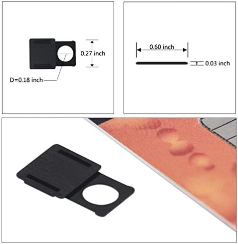 ALXCD Webcam klizač za laptop, 3 kom ultra tanki poklopac od 0,03 inča za plastični poklopac